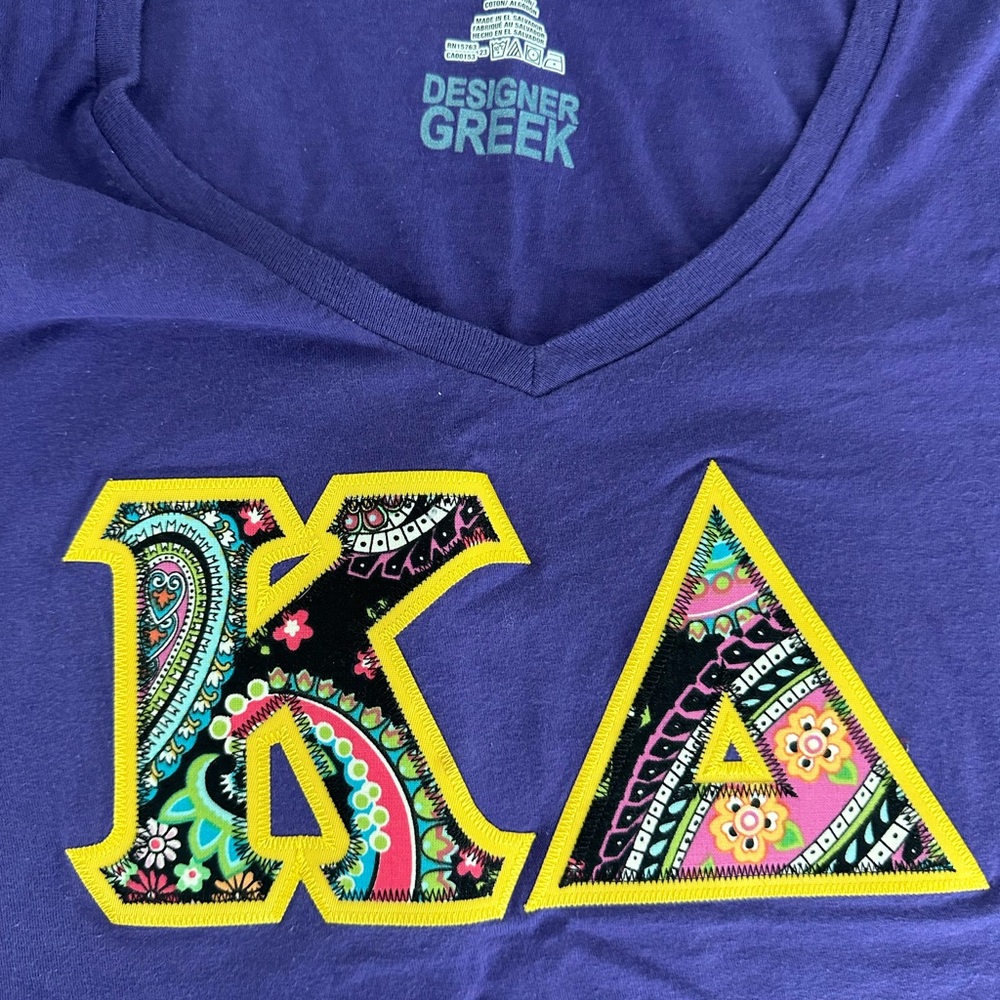 Kappa Delta KD letters t-shirt
